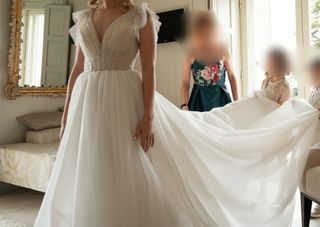 Vestido de novia brillante 