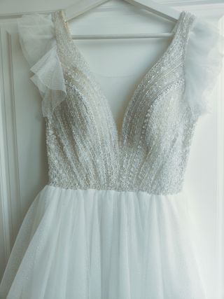 Vestido de novia brillante 