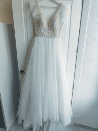 Vestido de novia brillante 