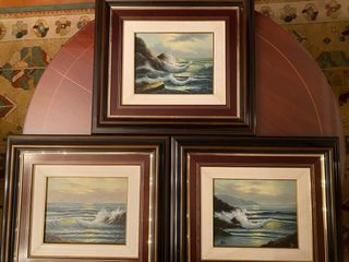 3 Cuadros Pinturas Marina a lo Puerto. 400e cada 1