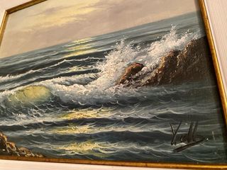 3 Cuadros Pinturas Marina a lo Puerto. 400e cada 1