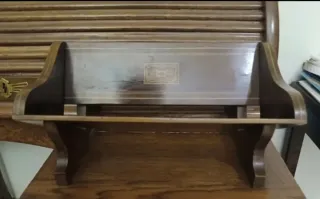 CLÁSICA LIBRERÍA INGLESA MADERA 30×10×19cm