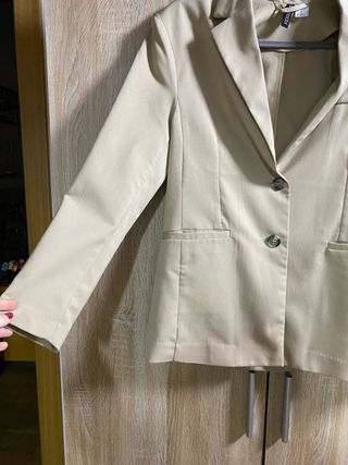 Blazer oversize beige 