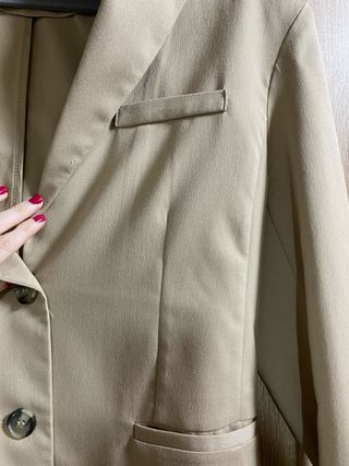 Blazer oversize beige 