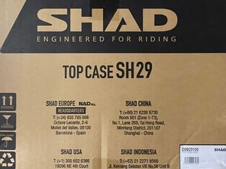 Baúl shad 29 litros nuevos de fábrica 