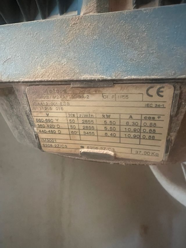 Aspiracion 5 sacos 75cv