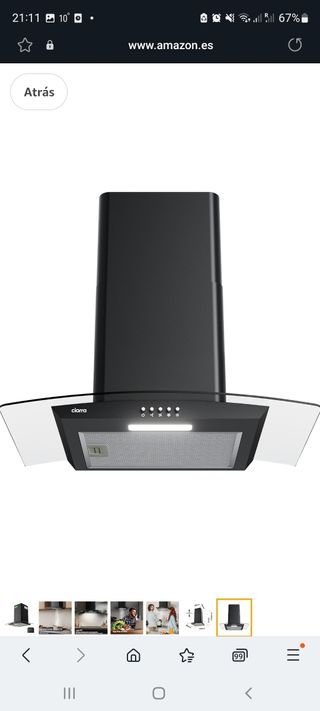 Campana extractora Ciarra 60 cm