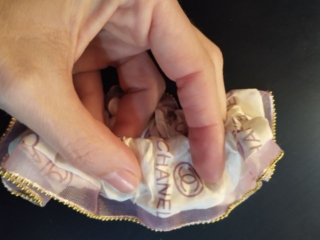 Coletero vintage beis y lila