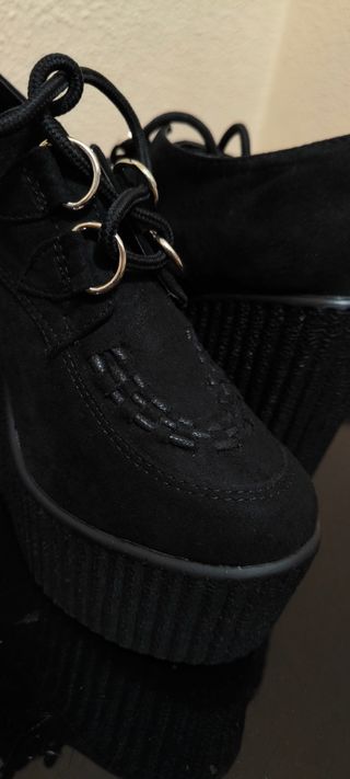 Zapatos cuña plataforma creepers