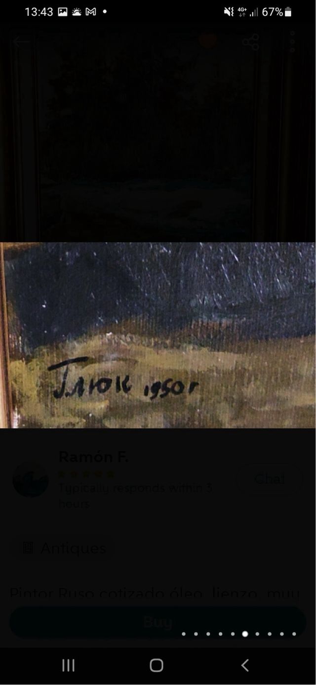 Cuadro de Gavriil Gluck pintor Ucraniano