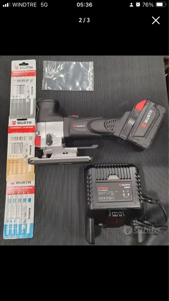 Seghetto Alternativo a Batteria Wurth 28V