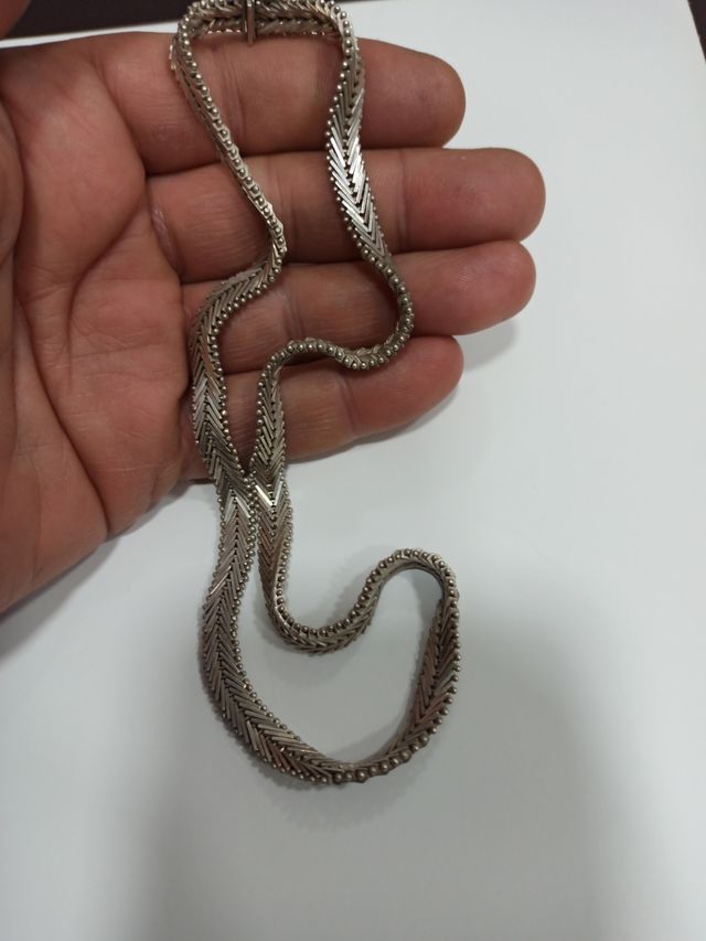 Collar de plata 925 gran tamaño