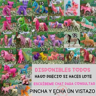 Ponys antiguos múltiples tamaños y colores vintage