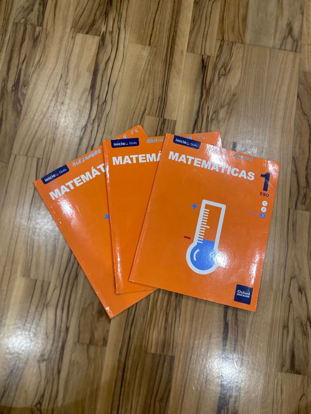 PACK 3 libros Matemáticas 1º ESO Volumenes 1 2 3