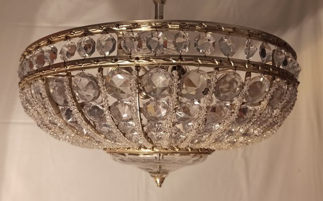 LAMPARA DE TECHO EN CRISTAL DE ROCA