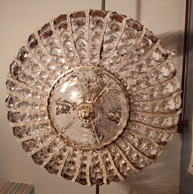 LAMPARA DE TECHO EN CRISTAL DE ROCA