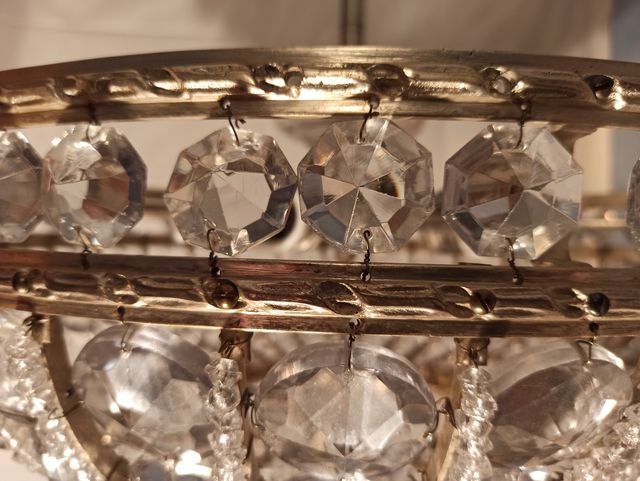 LAMPARA DE TECHO EN CRISTAL DE ROCA