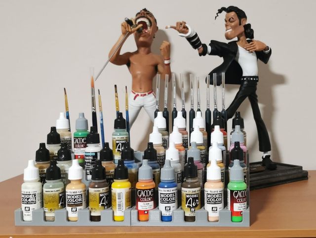 Organizador de pinturas y pinceles