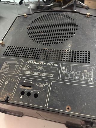 Radio antigua de valvulas caja telefunken 343wl
