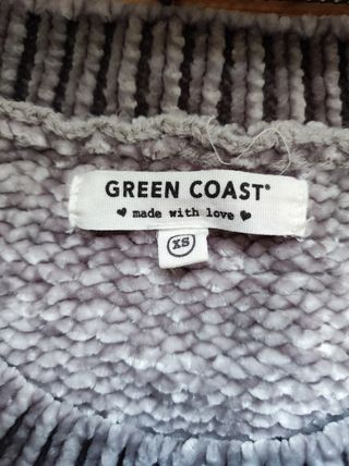 Jersey a rayas suave Green Coast talla S