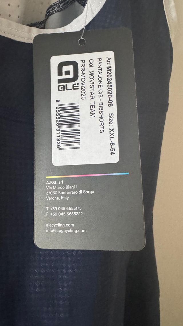 Culotte de ciclismo alecycling XXL