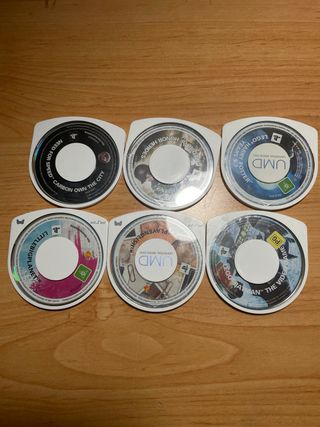 6 juegos Psp y estuche para Psp