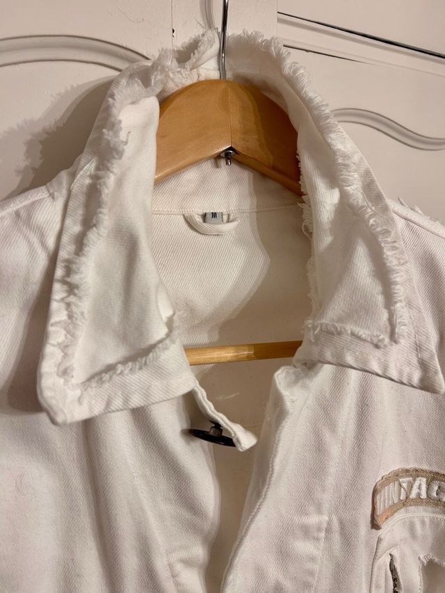 Cazadora vaquera blanca vintage de Beicebe Jeans
