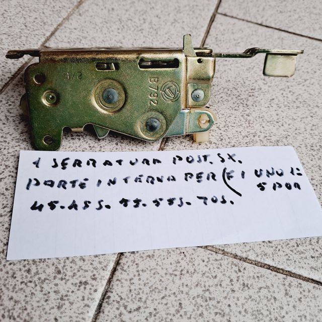 1 serratura x Fiat Uno, porta post. sx. (parte int