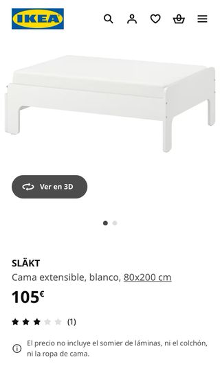 Cama extensible IKEA