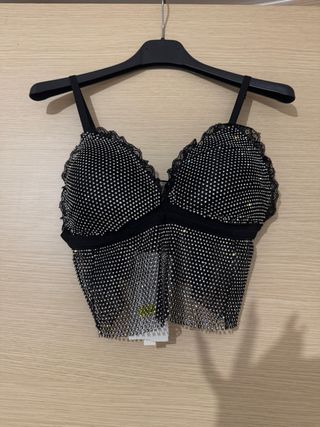 Top beillantinato con coppe