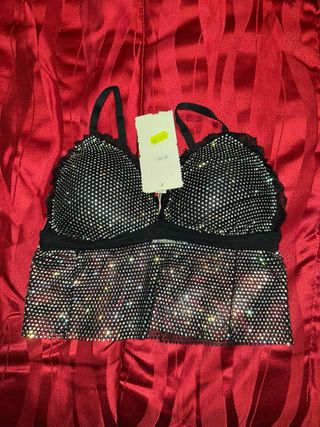 Top beillantinato con coppe