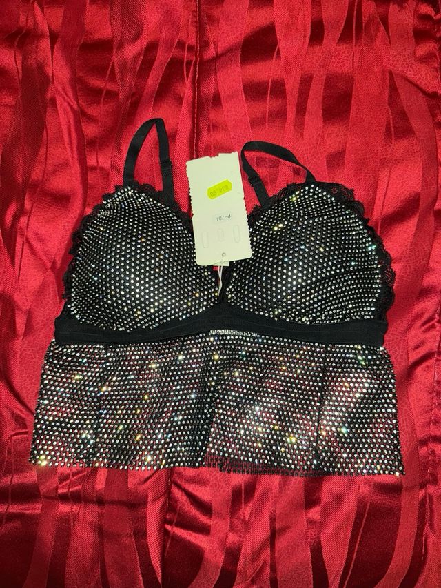 Top beillantinato con coppe