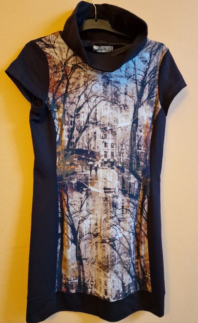 Vestido marrón Fórmula joven, talla 38