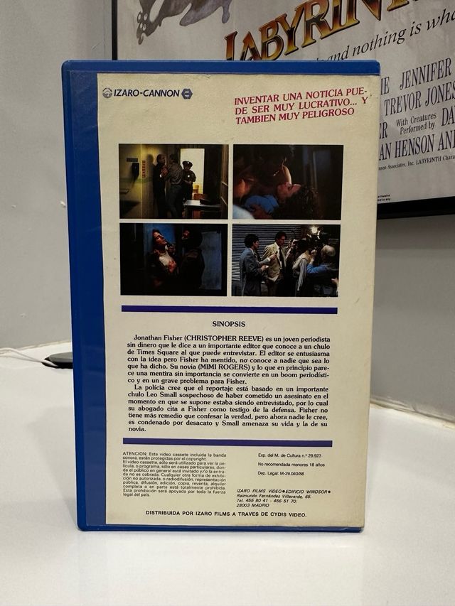 El reportero de la calle 42 VHS Videoclub gra