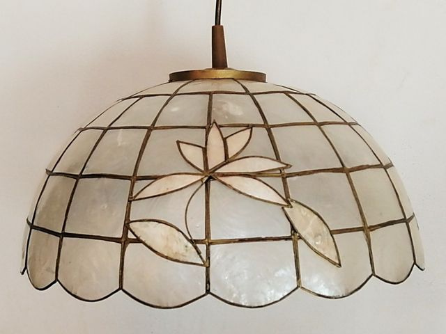 LÁMPARA COLGANTE DE NÁCAR