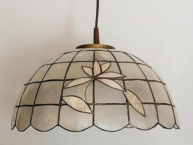 LÁMPARA COLGANTE DE NÁCAR