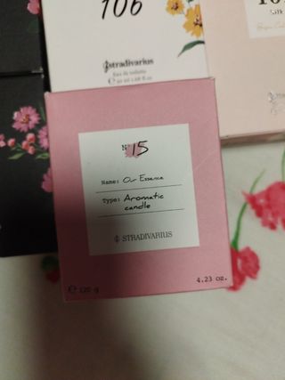 Colonia, y vela Stradivarius 