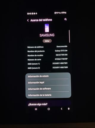 Samsung S10 Lite