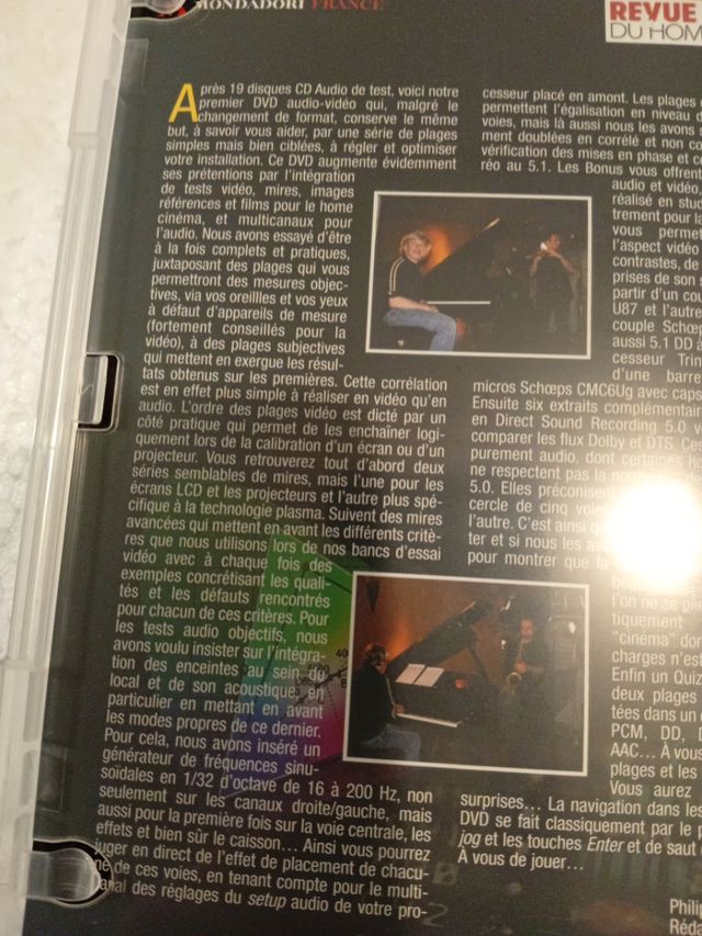 1 DVD-TEST MEDIDAS Y EVALUACIONES PARA AUDIO-VIDEO