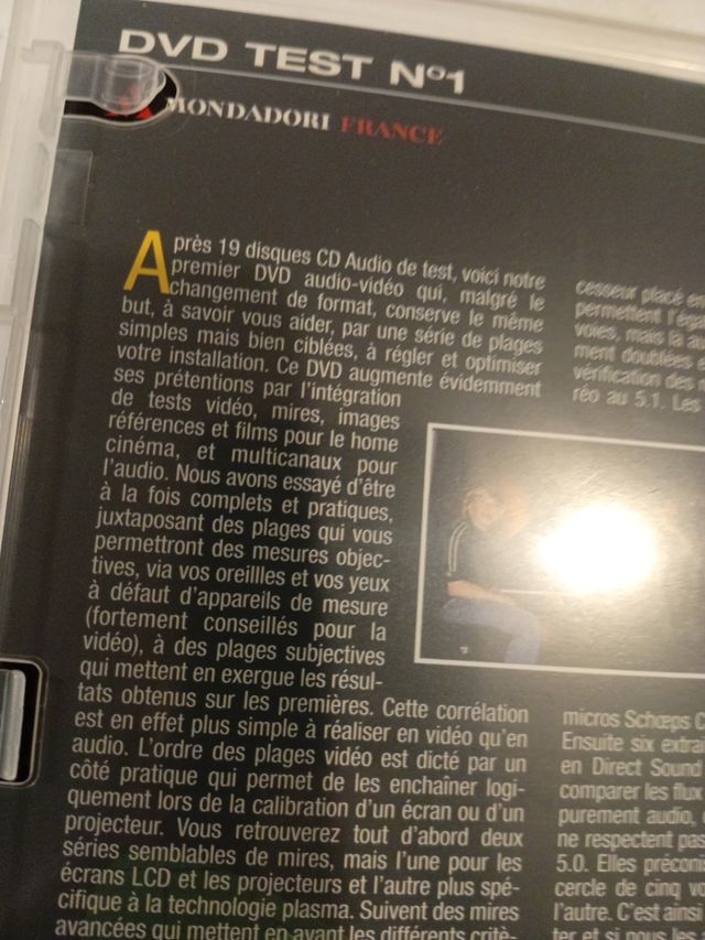 1 DVD-TEST MEDIDAS Y EVALUACIONES PARA AUDIO-VIDEO