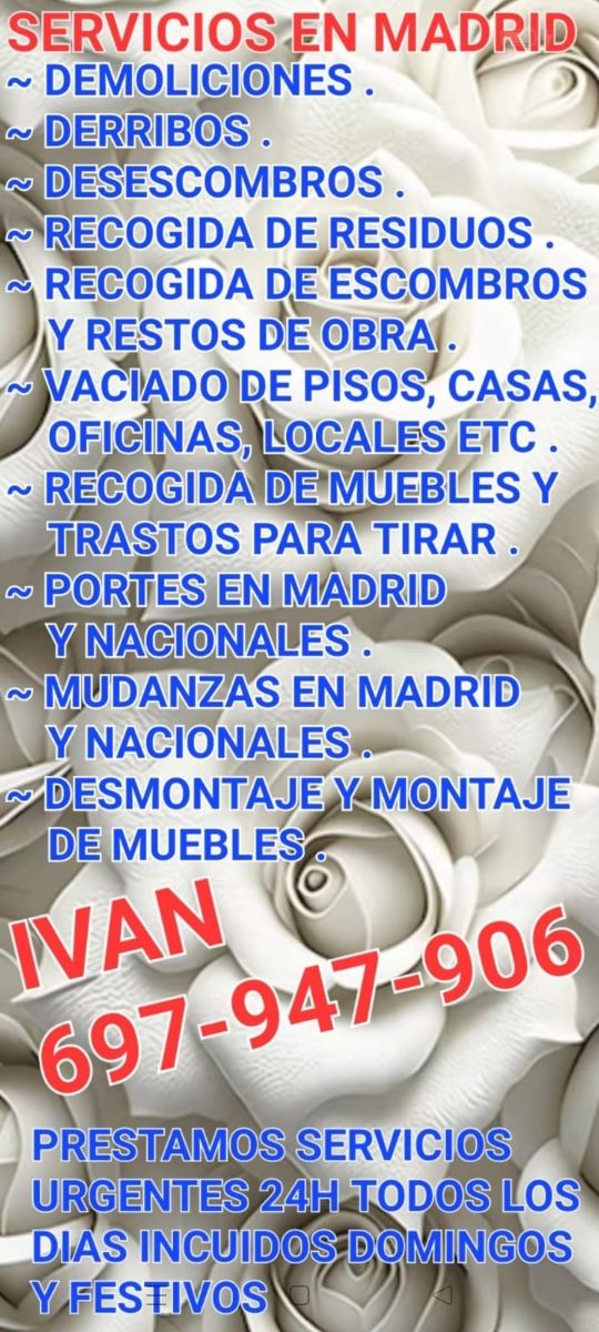 Recogida de muebles en madrid recogida de muebles