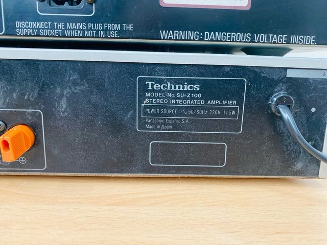 Technics Amplificador SU Z100 y Sinton. ST Z200L