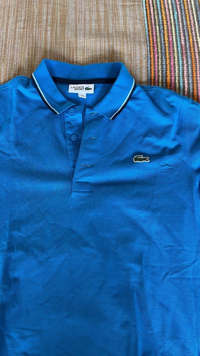 Jersey niño azul lacoste