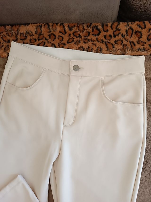 Pantalone termico panna 'Tezenis' 