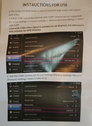 Cámara visión trasera para coche