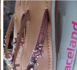 Sandalias con abalorios número 36