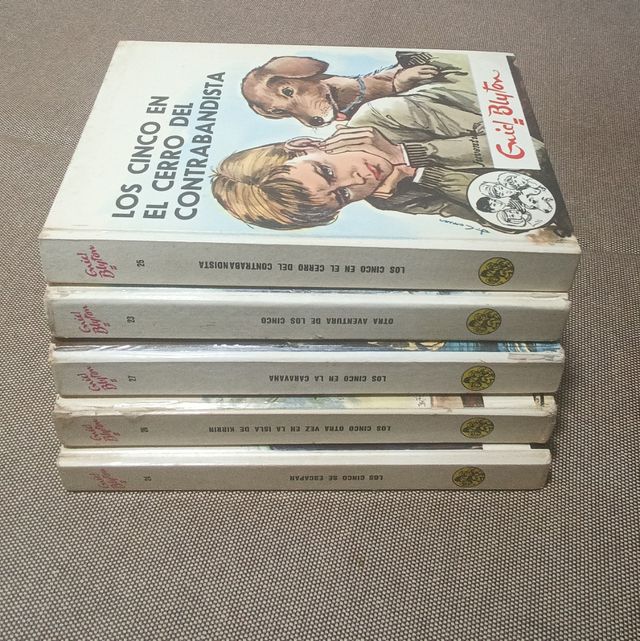 5 LIBROS DE "LOS CINCO" COLECCIÓN ORIGINAL