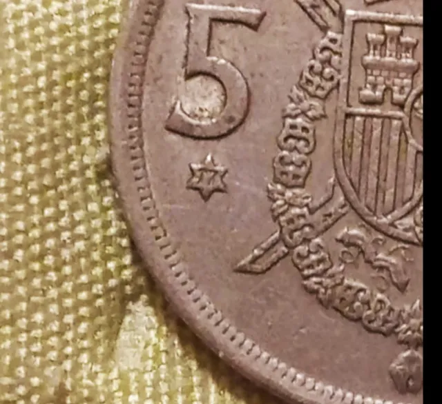 Moneta da 5 pesetas del 1975 Spagna