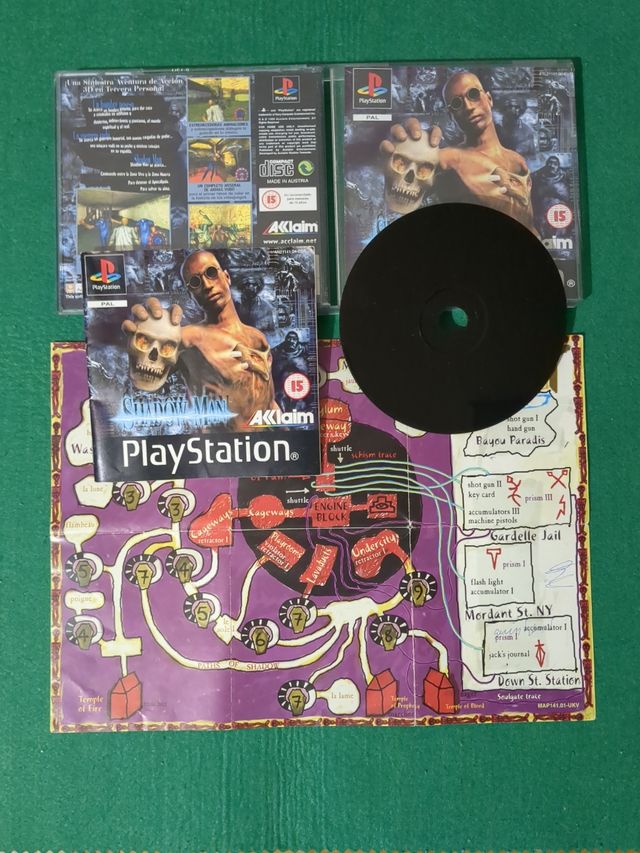 Shadow man psx e mappa, spagnolo
