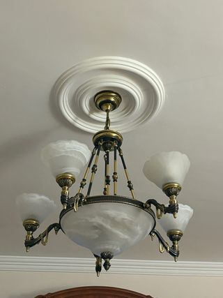 Lampara techo bronce